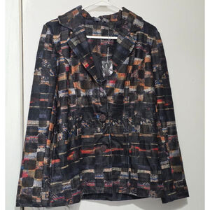 Women's KAKTUS Blazer Size S‎ Black Multi-color